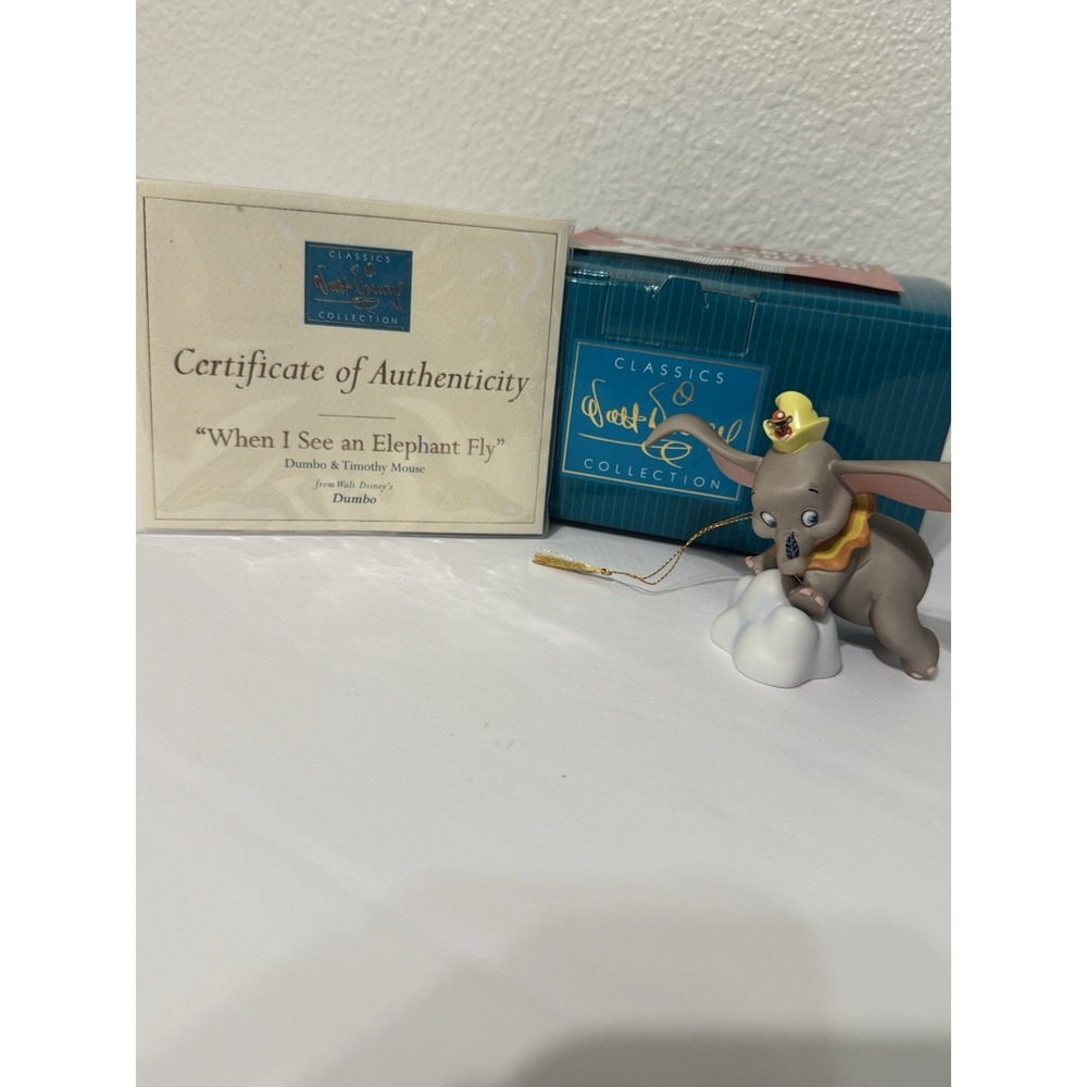 WDCC Dumbo Timothy Mouse When I See an Elephant Fly Figurine COA Box